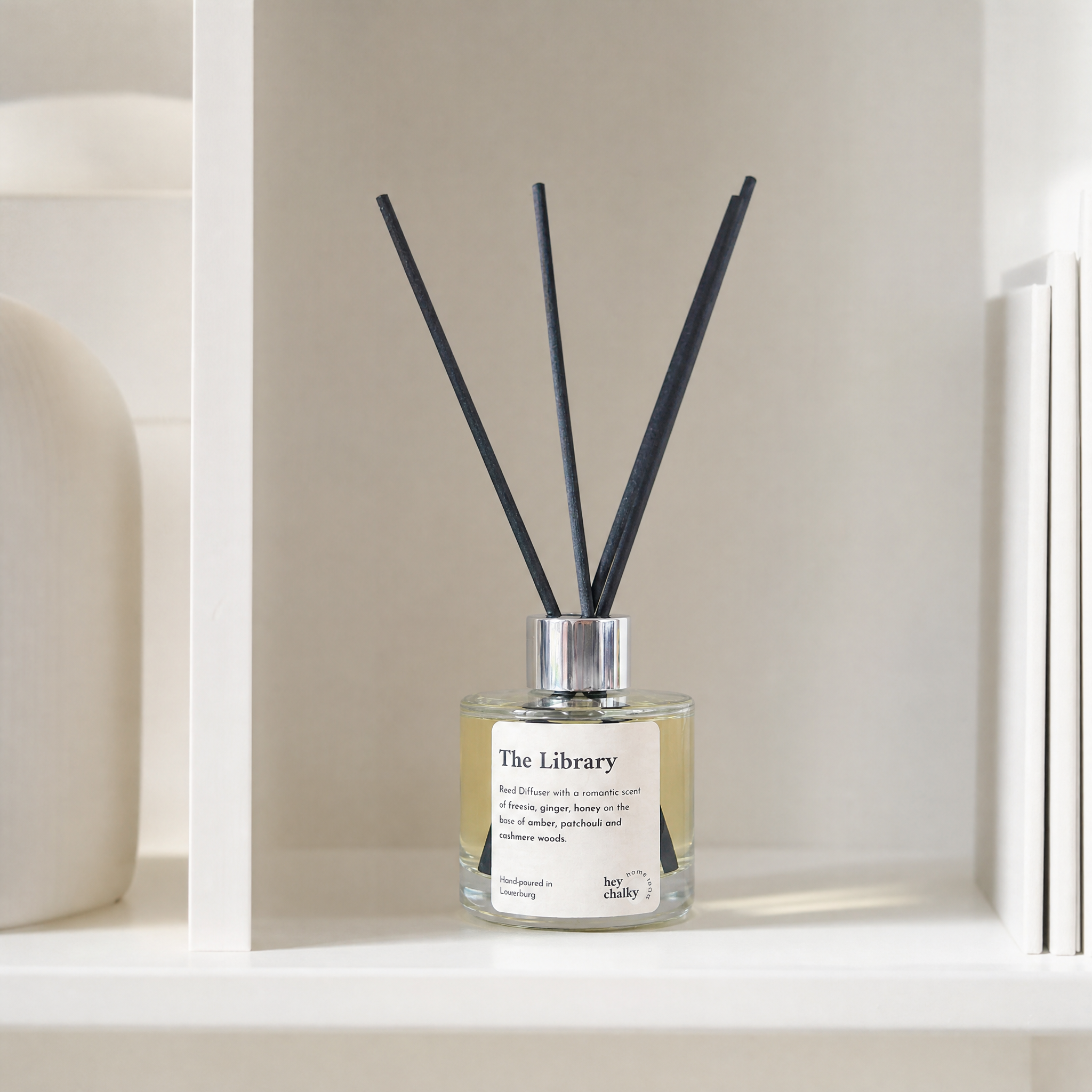 The Library Reed Diffusor – Raumduft mit Amber, Sandelholz & Vanille