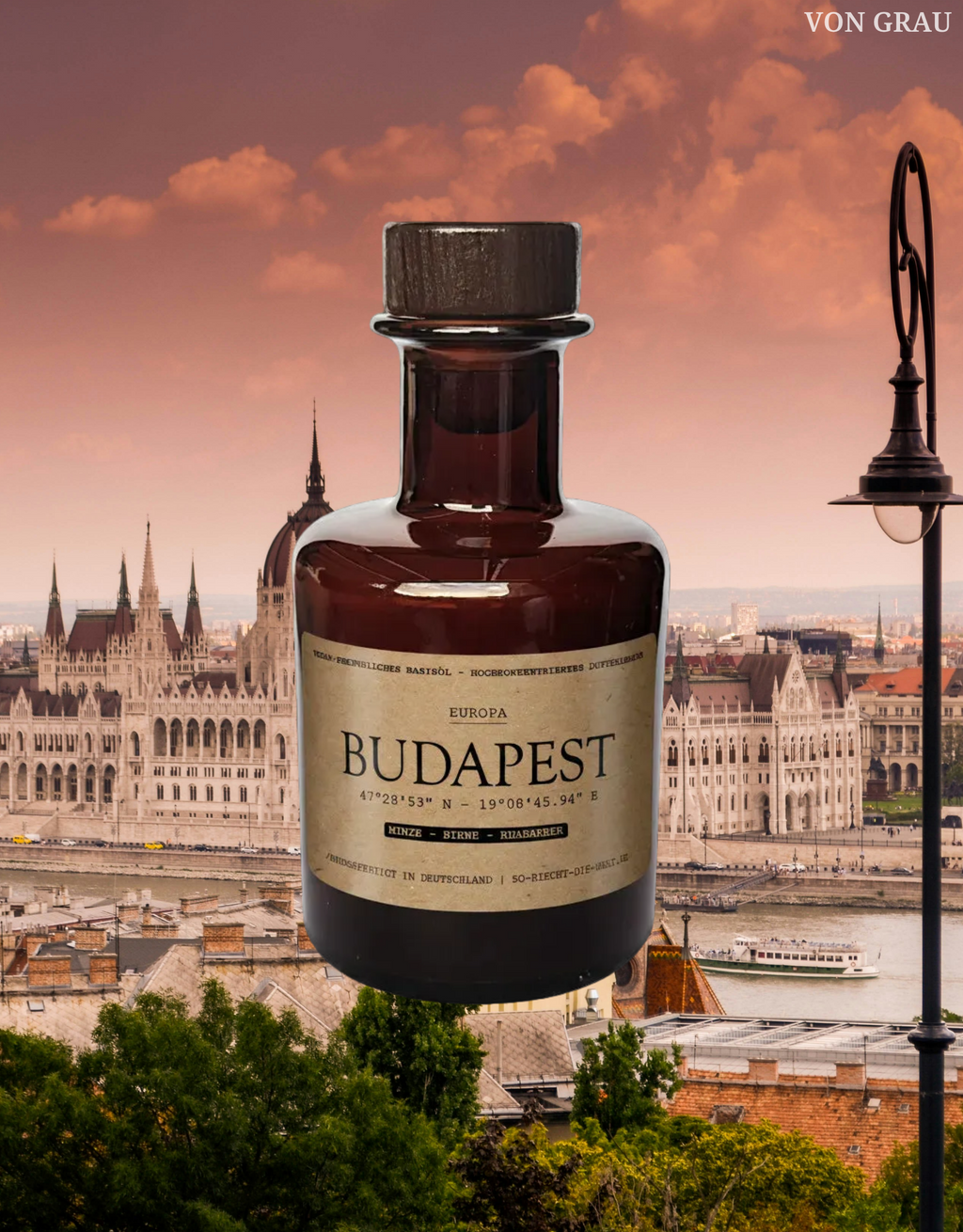 [Weltreise] Budapest Raumduft Diffuser – Minze, Birne & Rhabarber