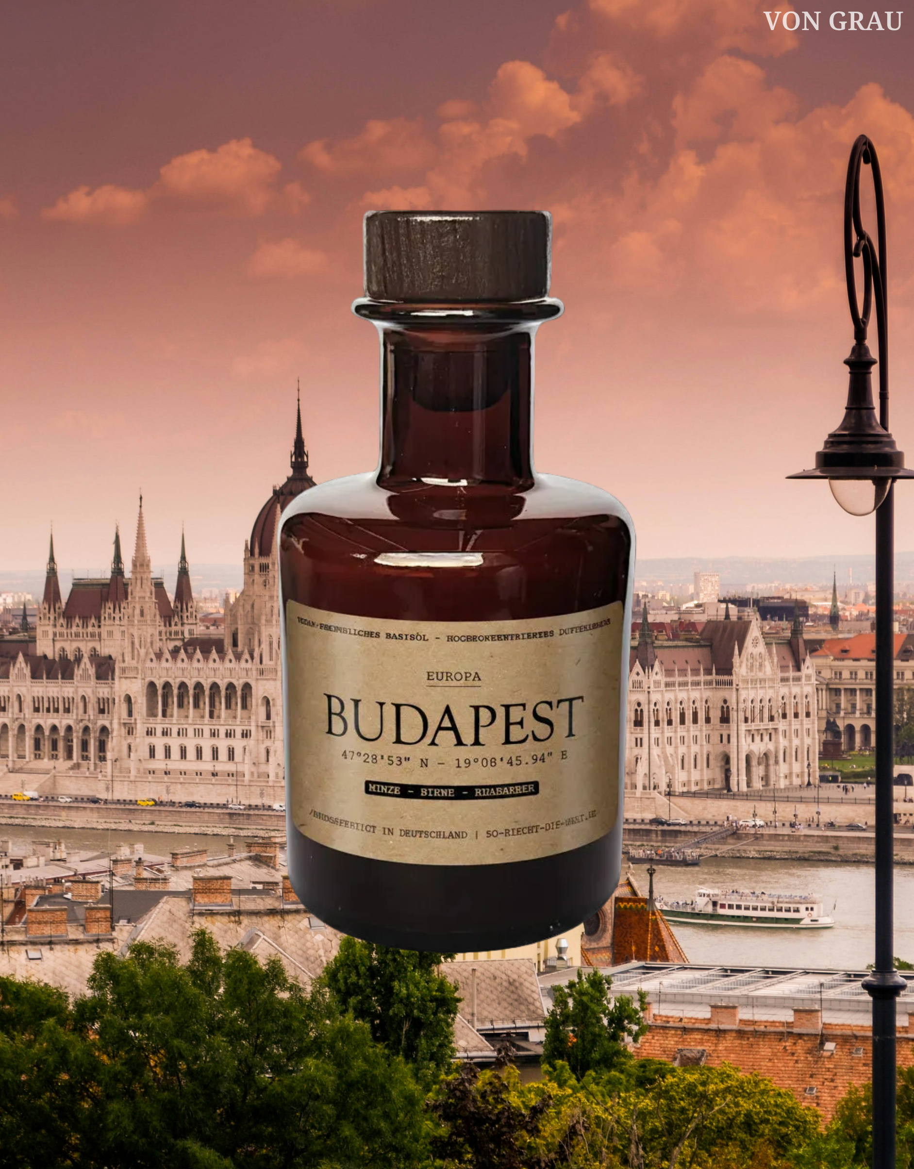 [Weltreise] Budapest Raumduft Diffuser – Minze, Birne & Rhabarber