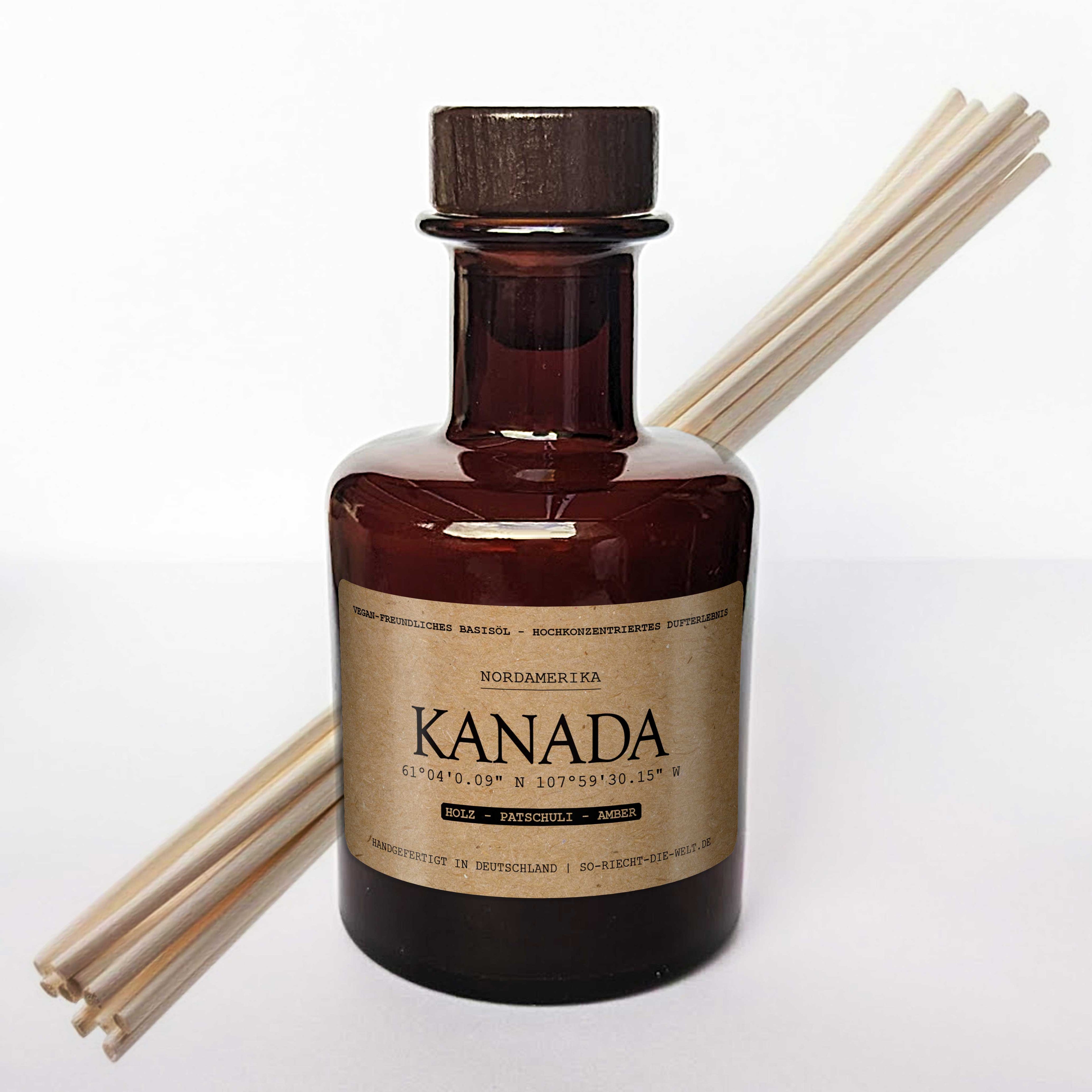 Kanada Raumduft Diffuser - Handgefertigt in Deutschland, veganfreundlich | Holz | Patschuli | Amber | - VON GRAU4260590544476So - riecht - die - welt