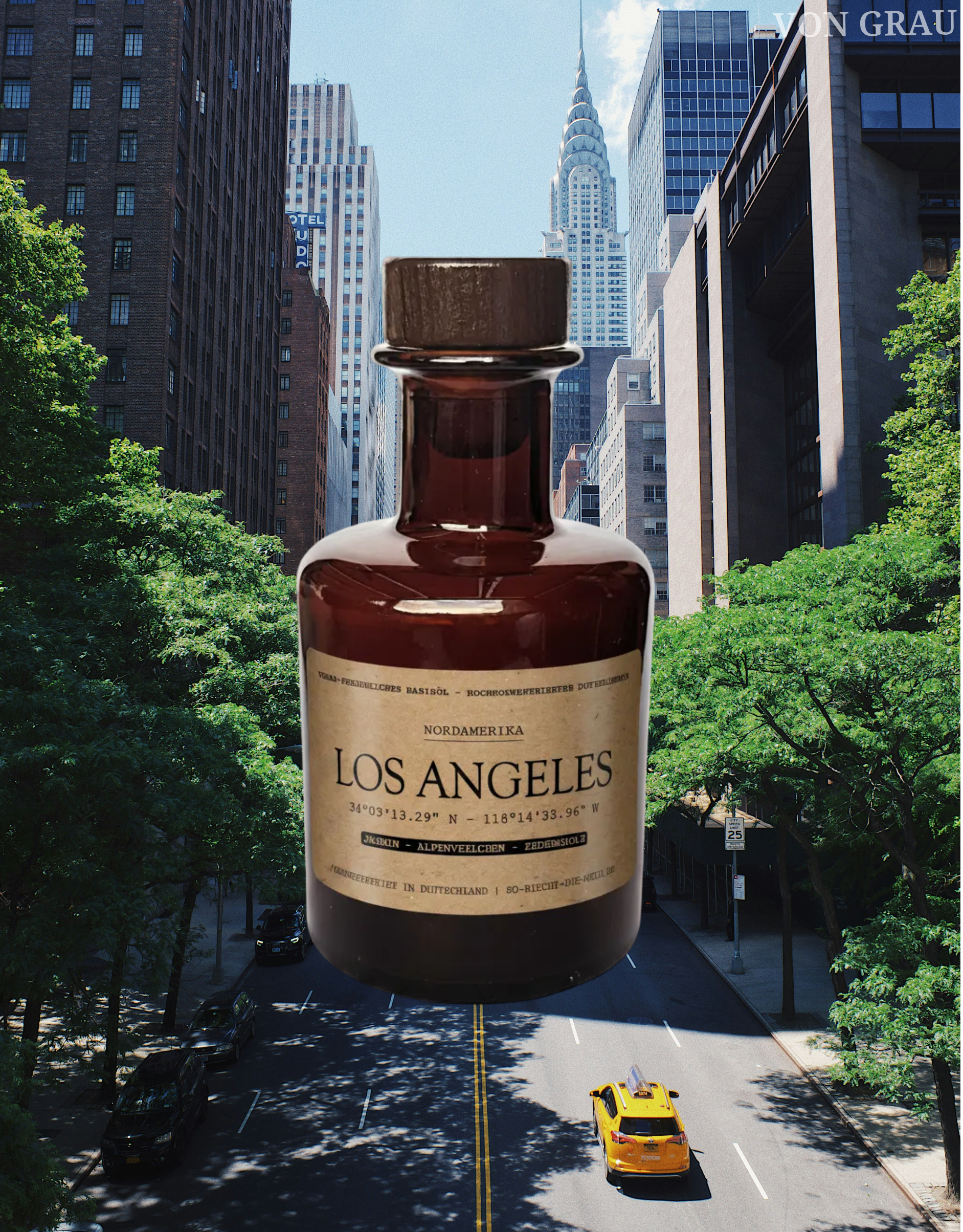 [Weltreise] Los Angeles Raumduft Diffuser  – Jasmin, Alpenveilchen & Zedernholz