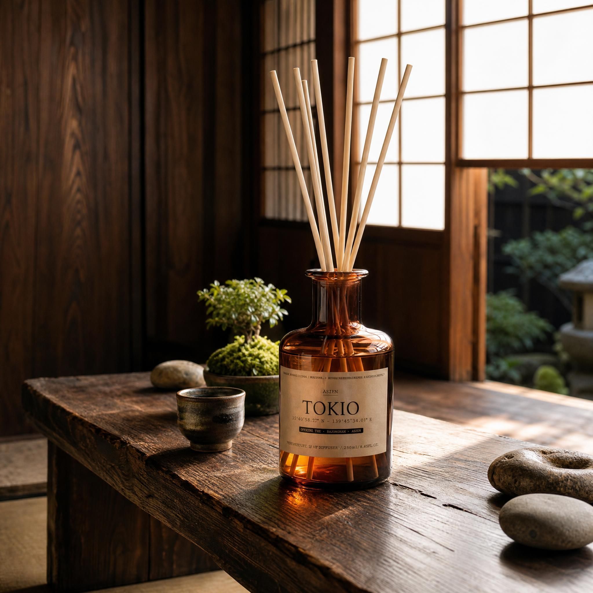 [Weltreise] Tokio Raumduft Diffuser -Grüner Tee, Kaschmir & Amber - VON GRAU4260590544261So-riecht-die-welt
